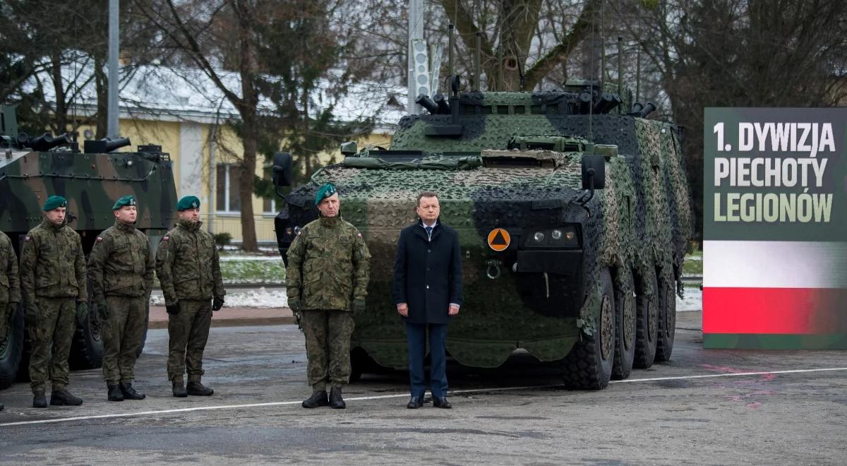Szef MON: tworzymy tymczasową infrastrukturę dla jednostek 1 Dywizji Piechoty Legionów