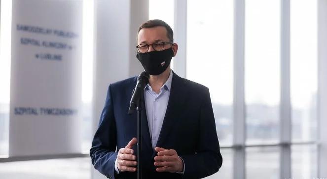 Premier: niektórzy kpili ze szpitali rezerwowych, dzisiaj powinni powiedzieć "przepraszam"