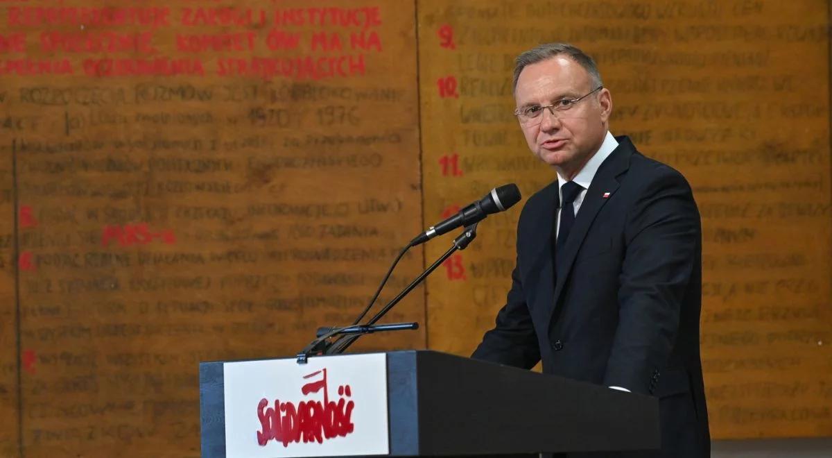 44. rocznica Sierpnia '80. Prezydent Duda: tak narodziła się "Solidarność"