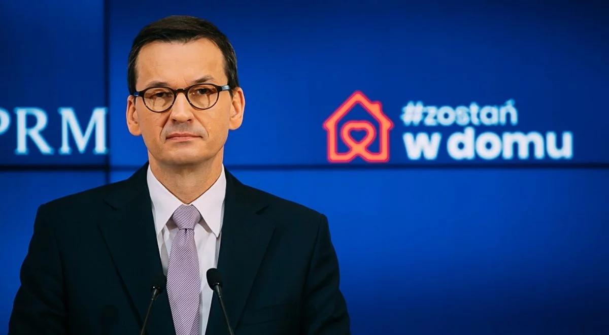 "Od 20 kwietnia stopniowe zdejmowanie obostrzeń". Premier przedstawił plan odmrażania gospodarki