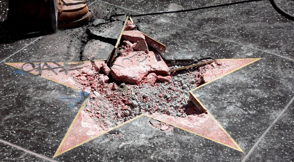 Gwiazda Donalda Trumpa zniszczona w hollywoodzkiej Alei Gwiazd [VIDEO]