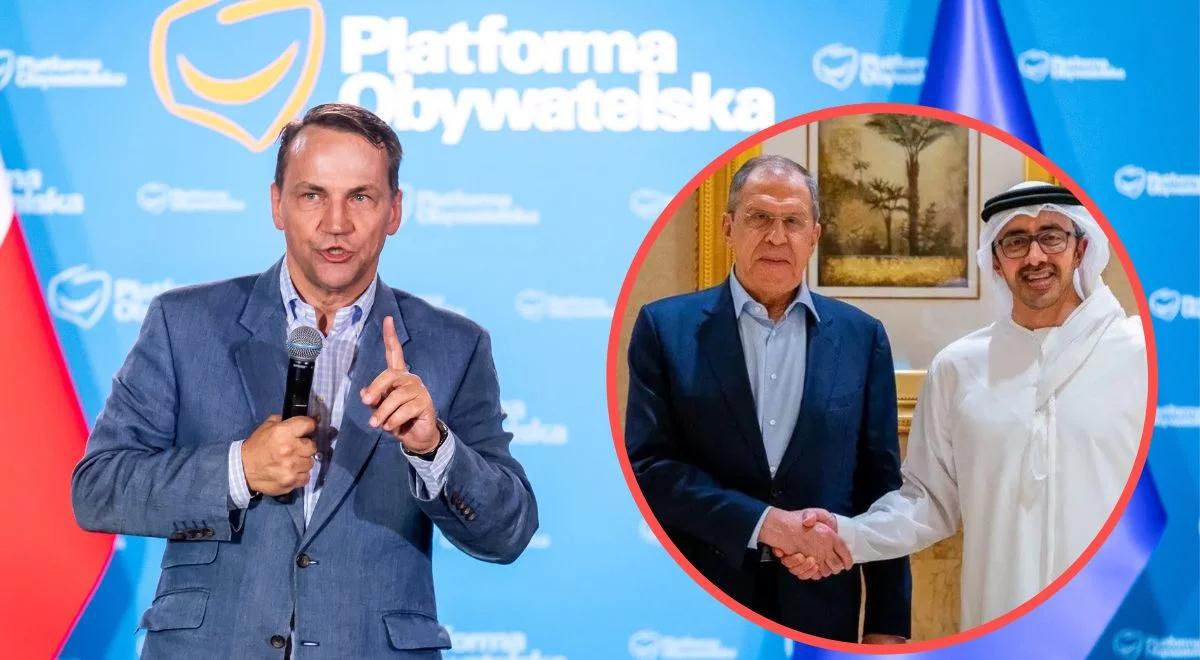 Sikorski był w ZEA na tym samym forum co Ławrow. To za tę konferencję miał wziąć setki tysięcy dolarów