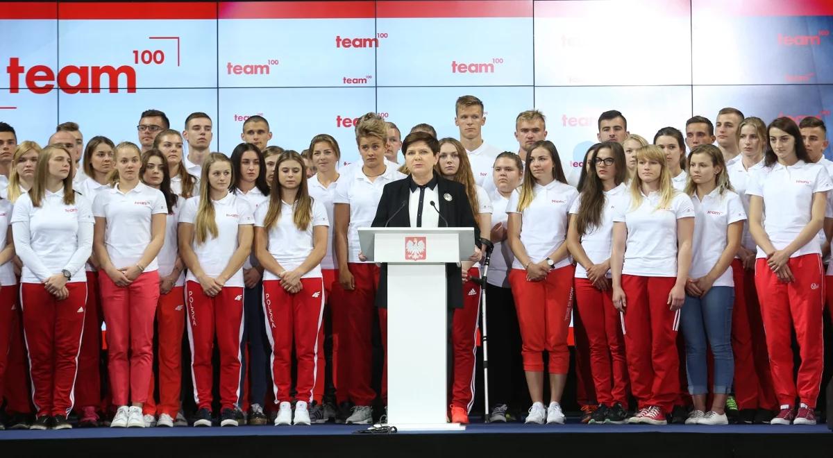 Beata Szydło i Witold Bańka o programie "Team 100": chcemy dać sportowcom dodatkową ścieżkę finansowania