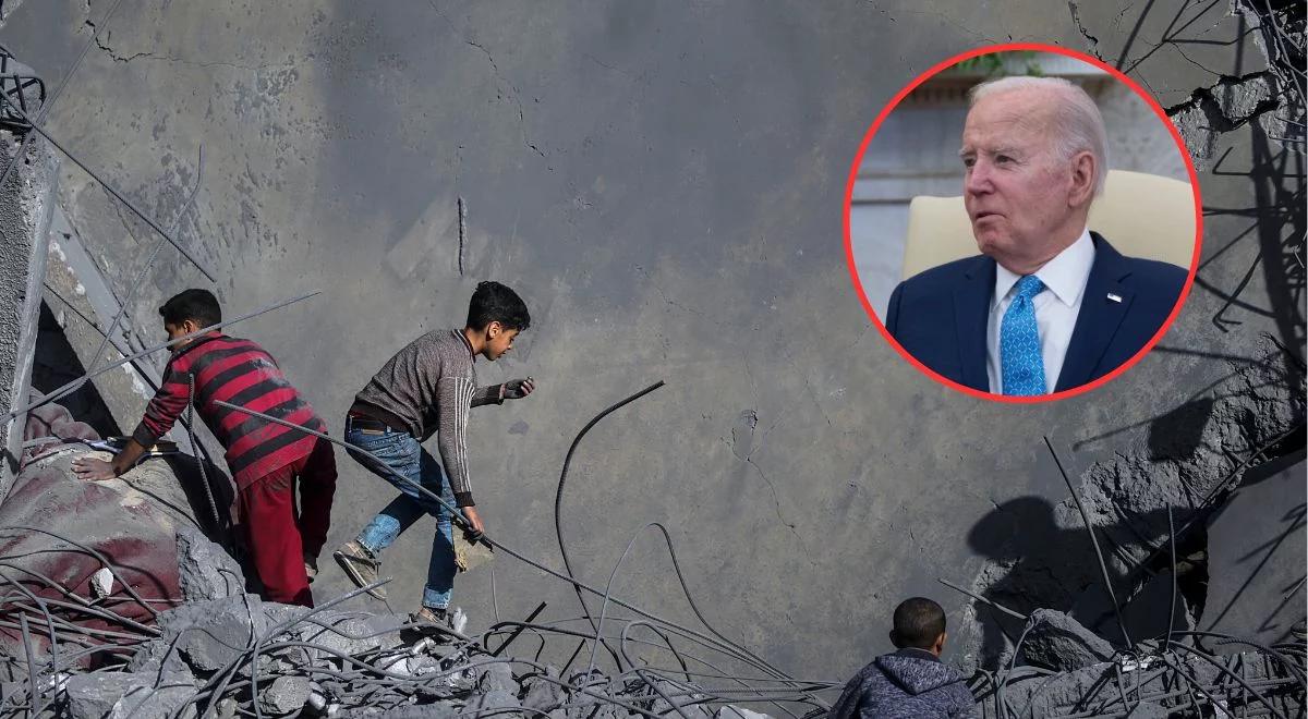 Konflikt w Strefie Gazy. Joe Biden: rozpoczniemy zrzuty pomocy humanitarnej
