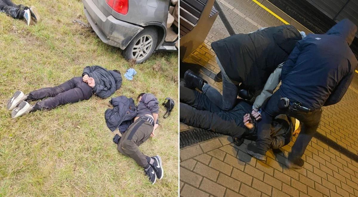 Brawurowa akcja policji. Pościg za samochodem, którym przewożono migrantów