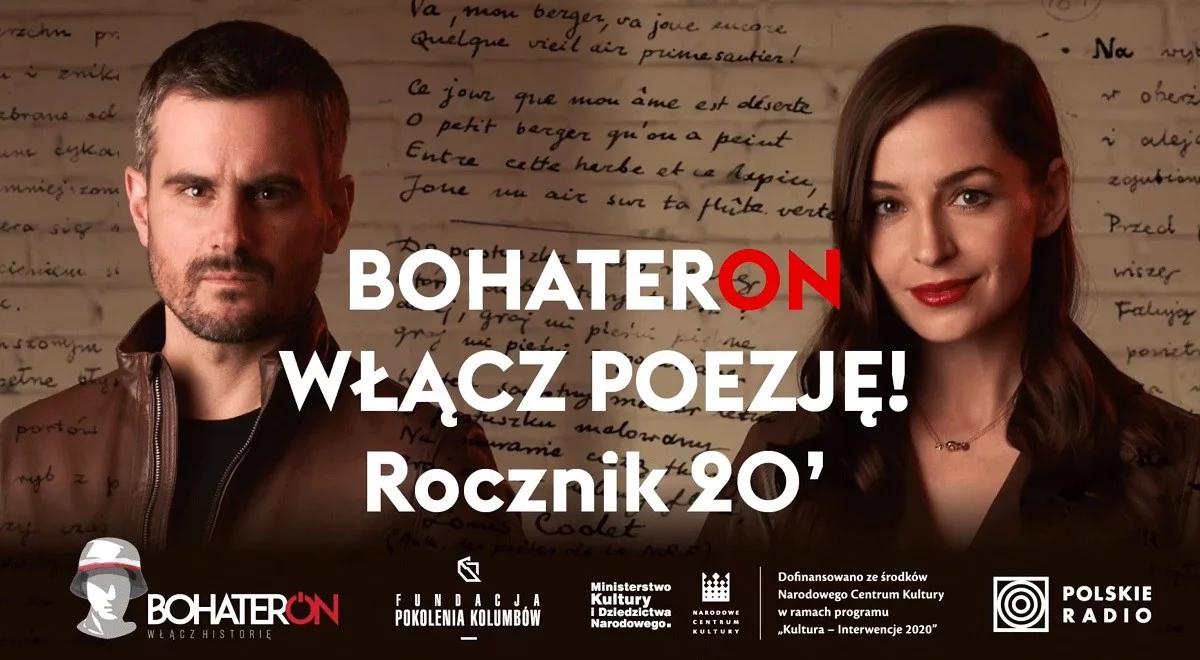 "BohaterON - włącz poezję". Wiersze poetów powstańczych w interpretacjach aktorów "Czasu honoru"