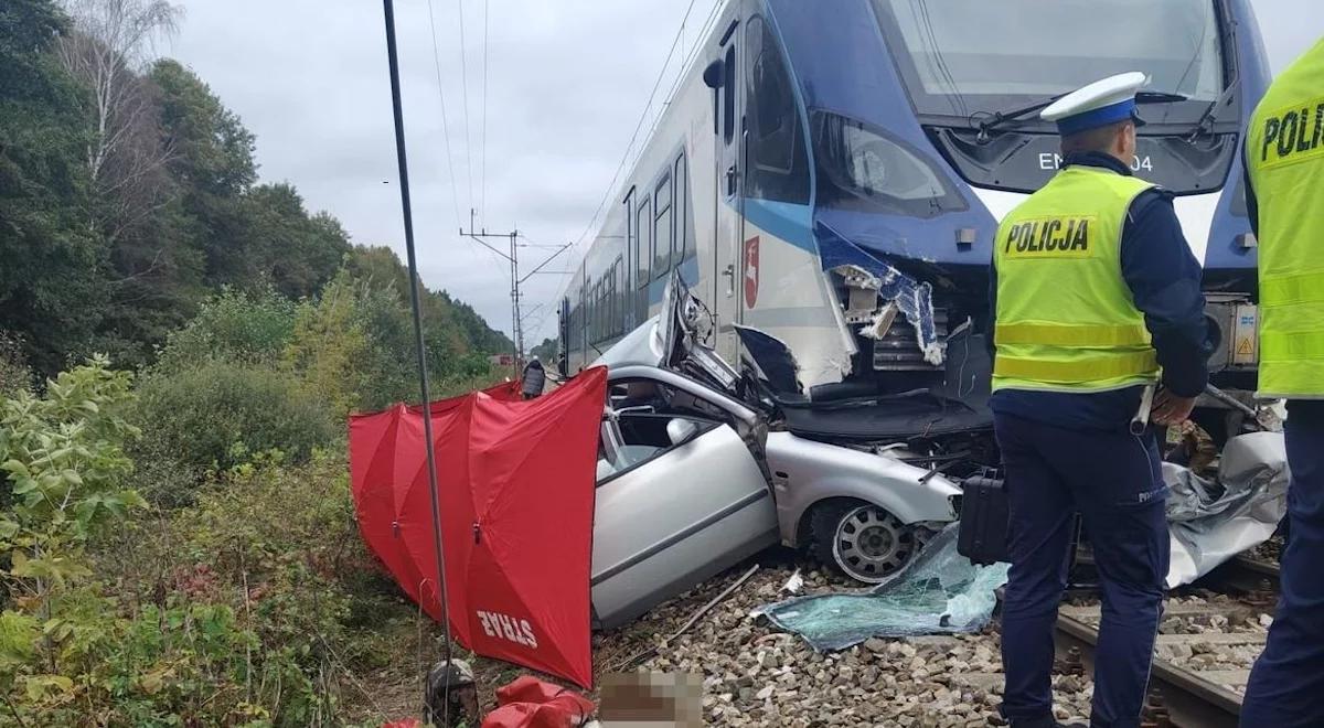 Tragedia na torach. Z auta nic nie zostało