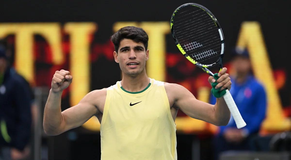 Australian Open: Carlos Alcaraz z awansem do trzeciej rundy. Hiszpan nie miał łatwo 