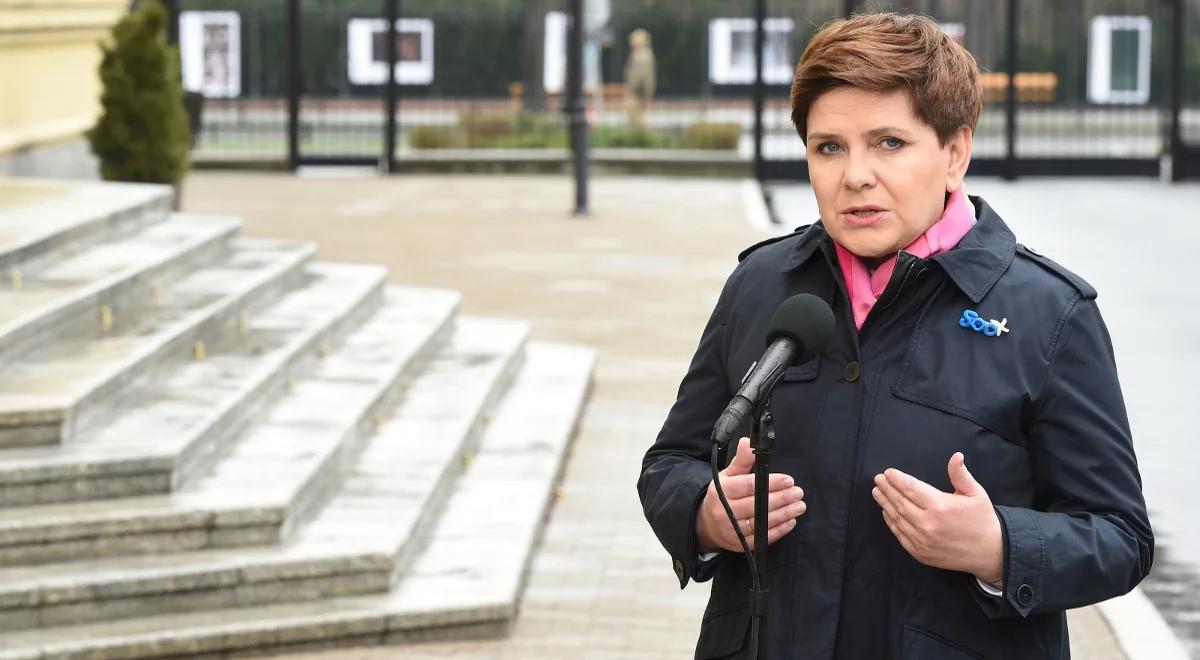 Premier Beata Szydło o wizycie europejskich polityków w Polsce: dobrze, że przyjeżdżają