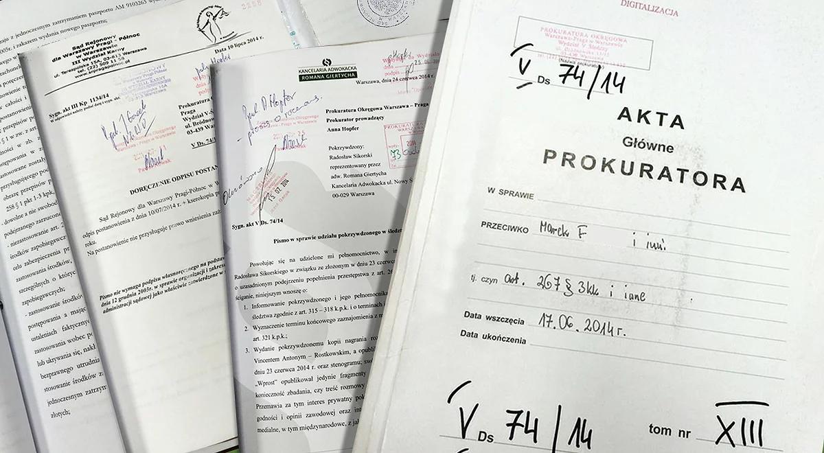 Afera taśmowa. Adwokat Marka F. przesłuchany w sprawie wycieku akt