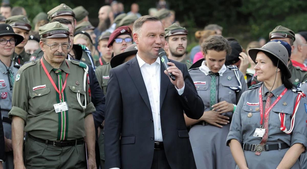 Prezydent do harcerzy: służycie ideałom, które budują społeczeństwo