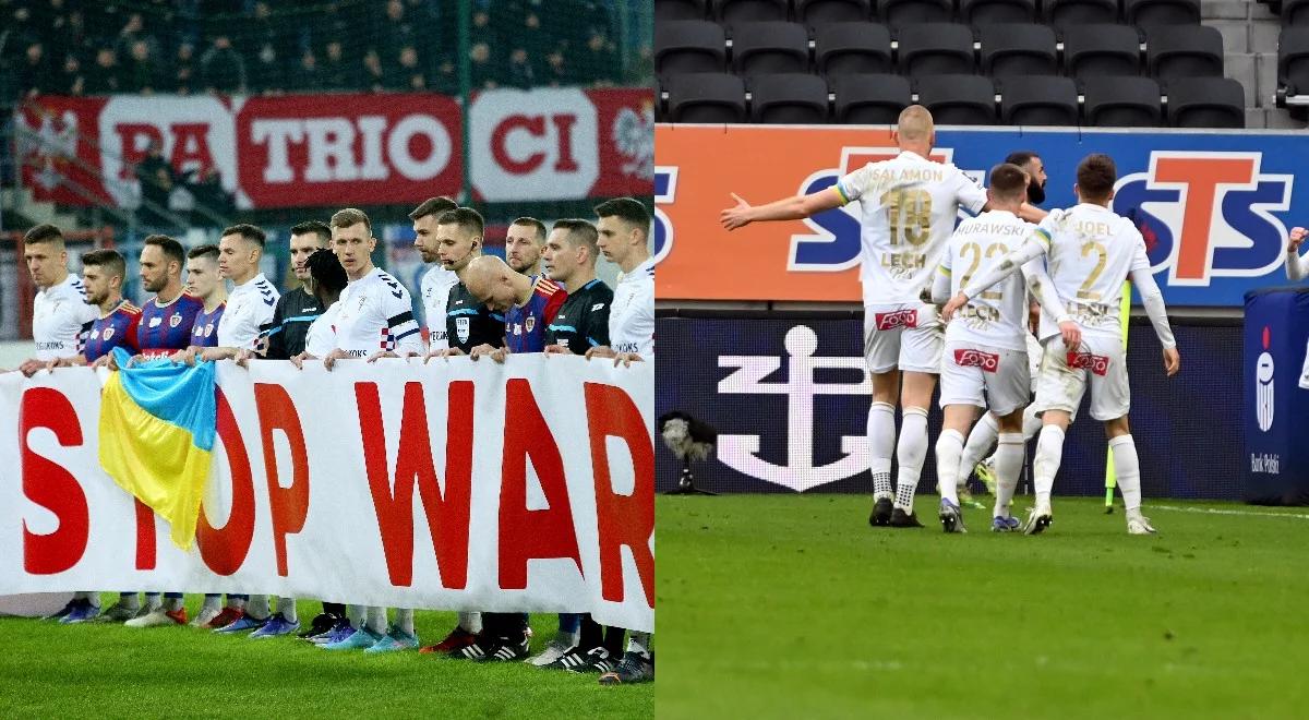 Puchar Polski: Górnik Zabrze - Lech Poznań. Zbiórka dla Ukrainy dotkniętej wojną