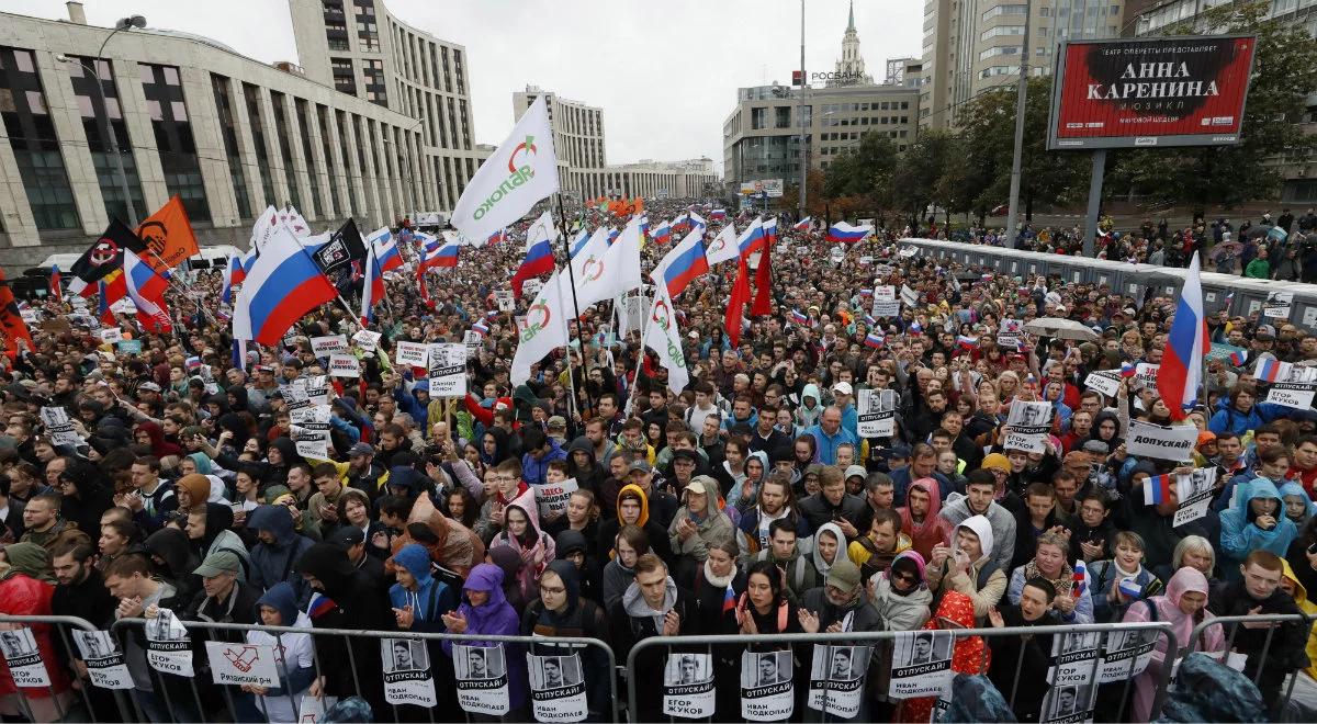 Moskwa: demonstracja w obronie wolnych wyborów. Setki zatrzymanych