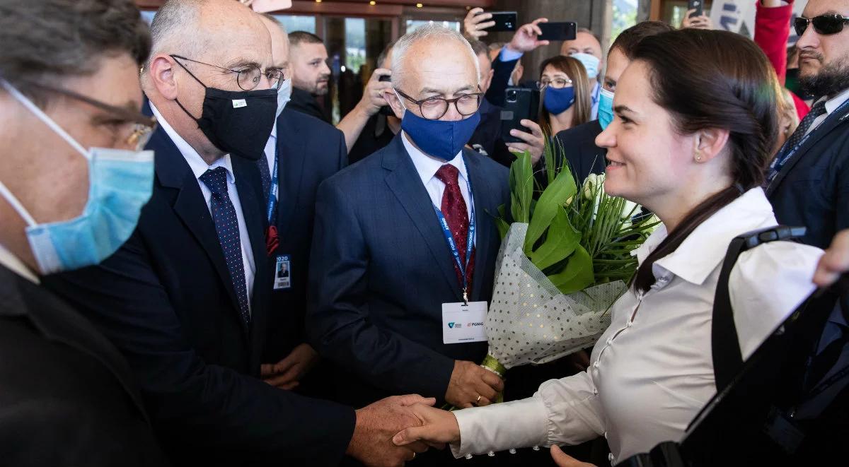 Pełna zgodność poglądów w kwestiach fundamentalnych. Szef MSZ spotkał się ze Swiatłaną Cichanouską