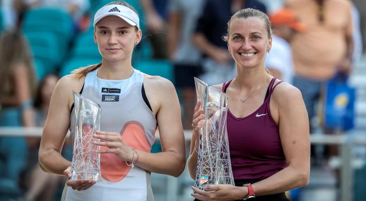 WTA Miami: Kvitova zatrzymała Rybakinę. Jubileuszowy tytuł Czeszki 