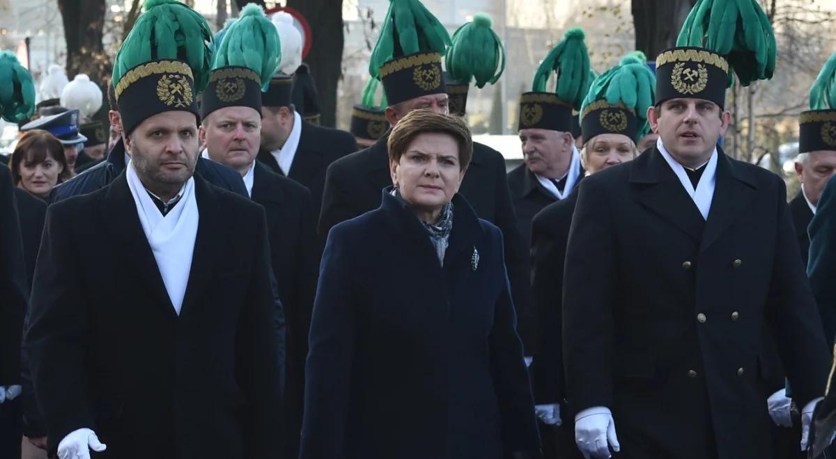 Premier Beata Szydło w Barbórkę: czas dla górnictwa niełatwy, ale klimat dla zmian dobry 