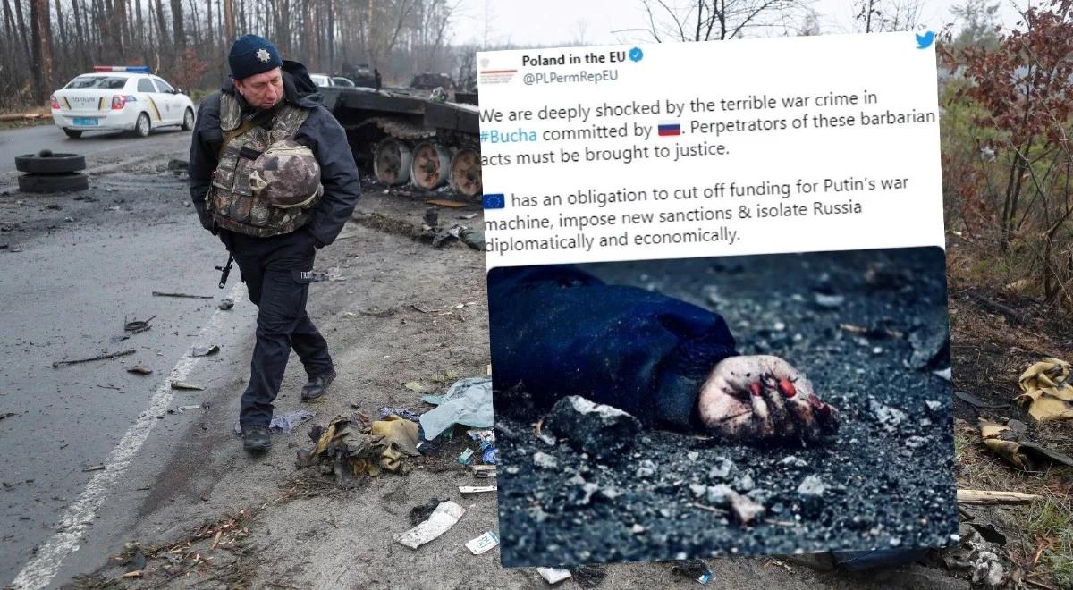 "Sprawcy muszą zostać pociągnięci do odpowiedzialności". Polscy dyplomaci zszokowani zbrodnią wojenną w Buczy
