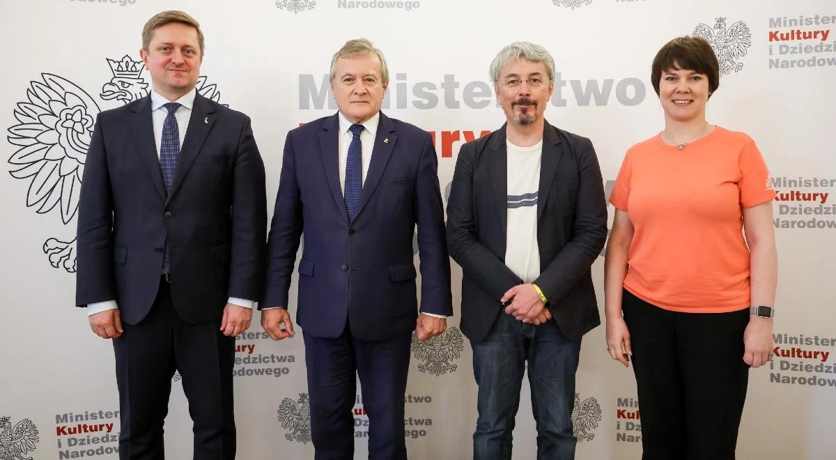 Piotr Gliński spotkał się z ministrem kultury Ukrainy. Rozmawiali o ochronie ukraińskich zabytków i wsparciu mediów