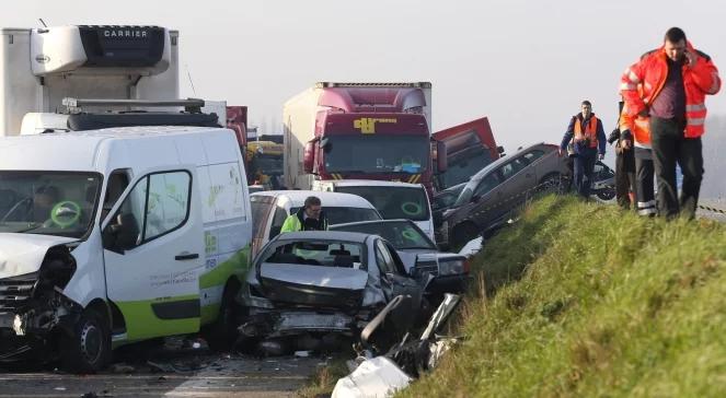 Gigantyczny karambol w Belgii. Jedna osoba nie żyje