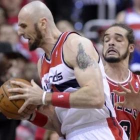 NBA: double-double Gortata to za mało. Nerwowy mecz Wizards z Chicago Bulls