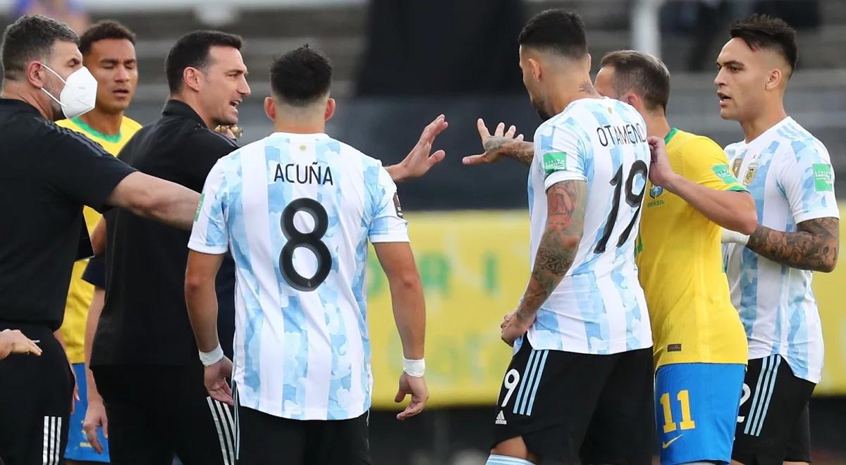 Katar 2022: ogromne zamieszanie w meczu Brazylia - Argentyna. Lokalne władze przerwały spotkanie