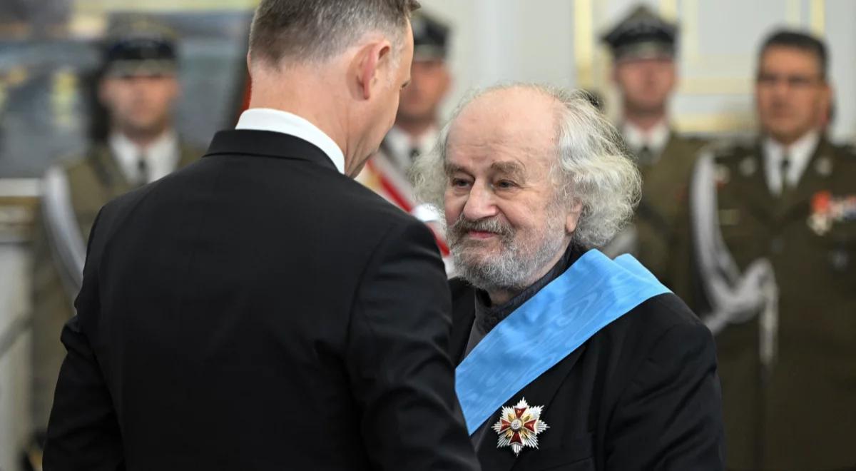 Rzeźbiarz, twórca scenografii i instalacji Jerzy Kalina odznaczony przez prezydenta Orderem Orła Białego