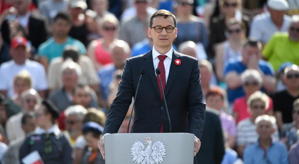 Premier Mateusz Morawiecki: łączą nas biel i czerwień