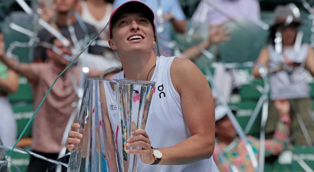 WTA Indian Wells. Świątek - Sakkari. Polka bliska ideału. "Jakby kort był większy po drugiej stronie"