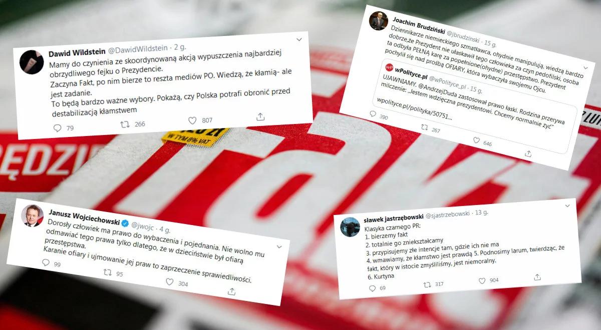 "Ohydnie manipuluje", "Przyszedł rozkaz z Berlina?". Komentarze po publikacji "Faktu" nt. prezydenta