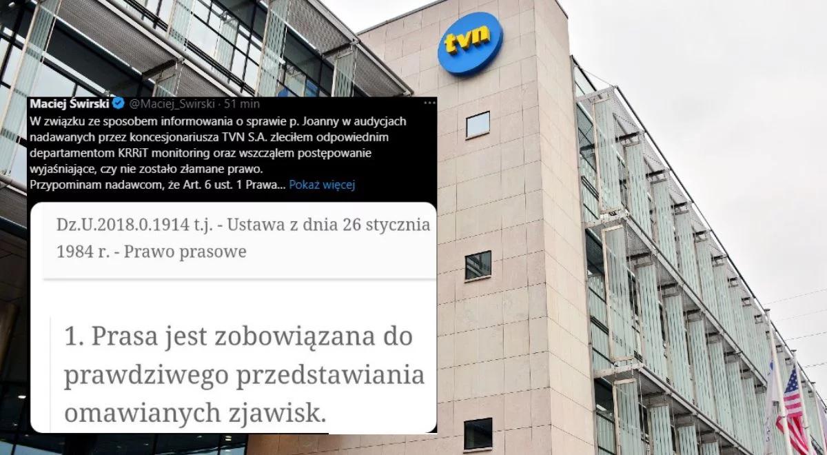 KRRiT wszczęła postępowanie wobec TVN. Chodzi o materiał dot. pani Joanny