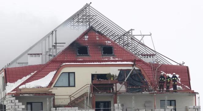 Ugaszono pożar hotelu Gołębiewski w Mikołajkach