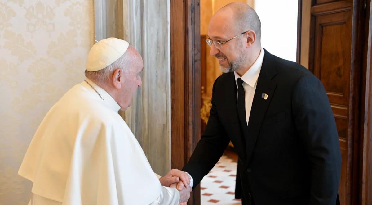 Papież przyjął na audiencji premiera Ukrainy. Denys Szmyhal zaprosił Franciszka do Kijowa