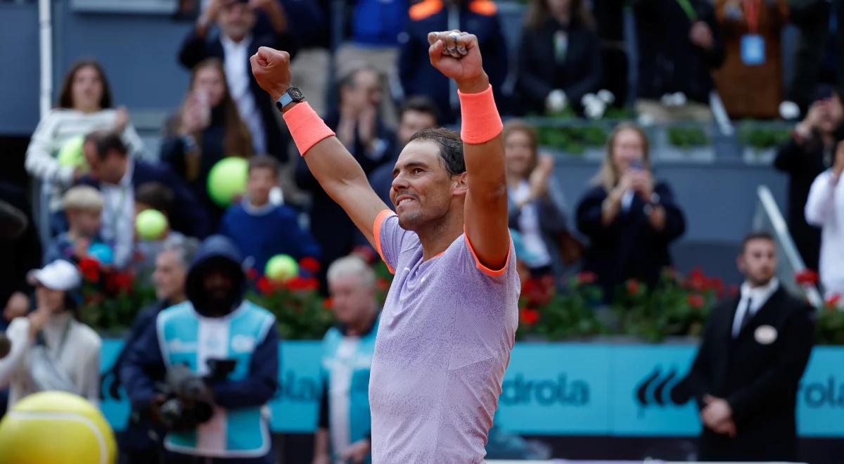 ATP Madryt. Rafael Nadal wygrał w trzech setach. Hiszpański mistrz gra dalej