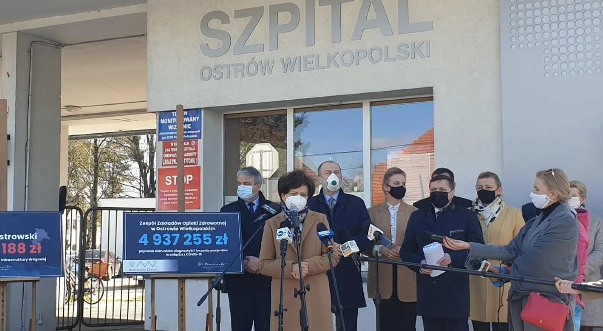 "Wsparcie służby zdrowia jest priorytetem w walce z pandemią". Ostrowski szpital z czekiem na prawie 5 mln