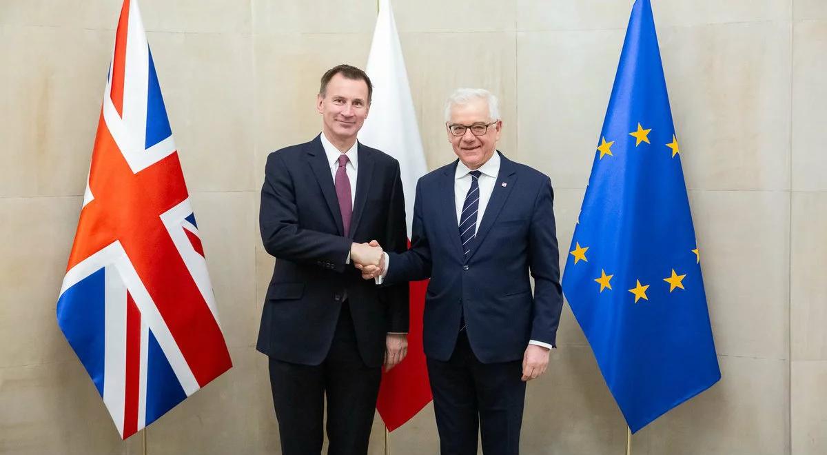 MSZ: Jacek Czaputowicz i Jeremy Hunt rozmawiali m.in. o brexicie