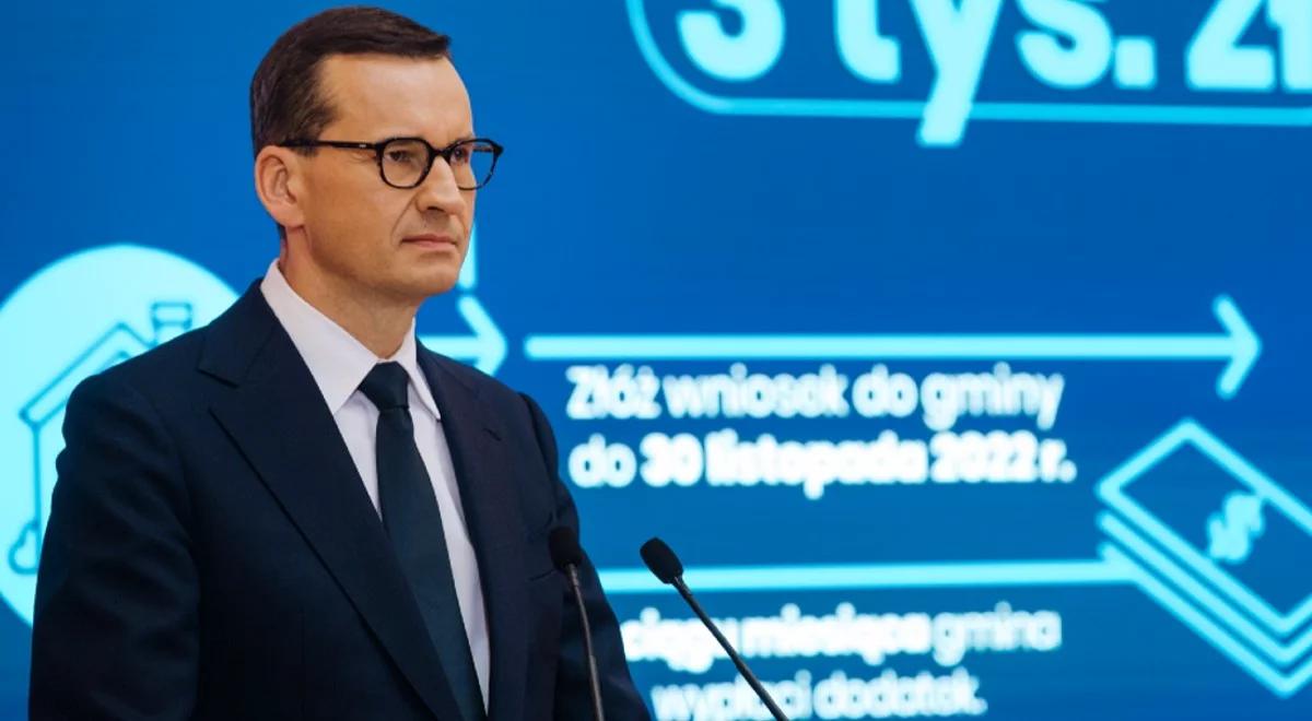 Dopłaty do źródeł ciepła. Premier Morawiecki: obejmą 6,5 mln gospodarstw i instytucji