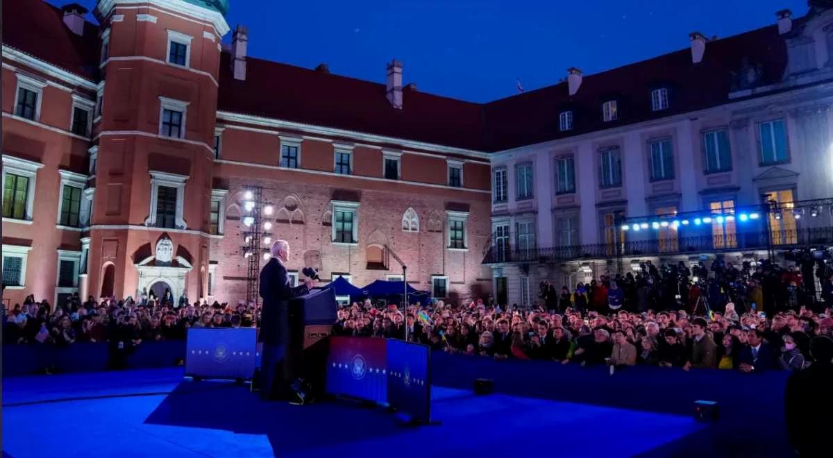 "Było skierowane do całego świata". Dr Gajewski o przemówieniu Joe Bidena w Polsce