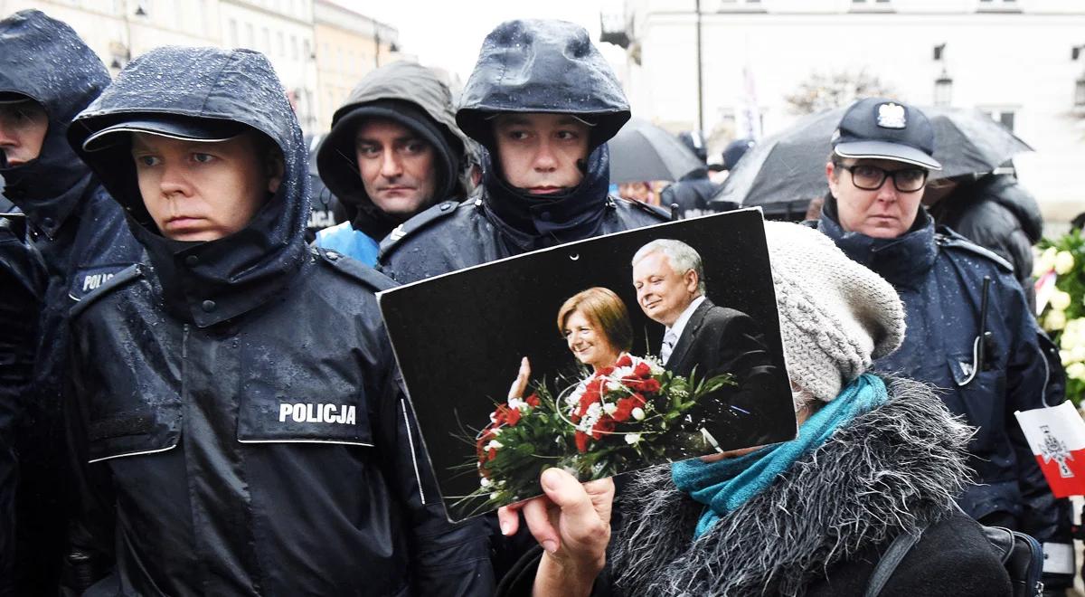 80. miesięcznica katastrofy smoleńskiej z kontrmanifestacją w tle