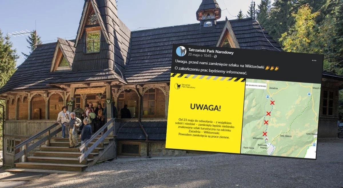 Tatry: od poniedziałku zamknięty popularny szlak na Wiktorówki