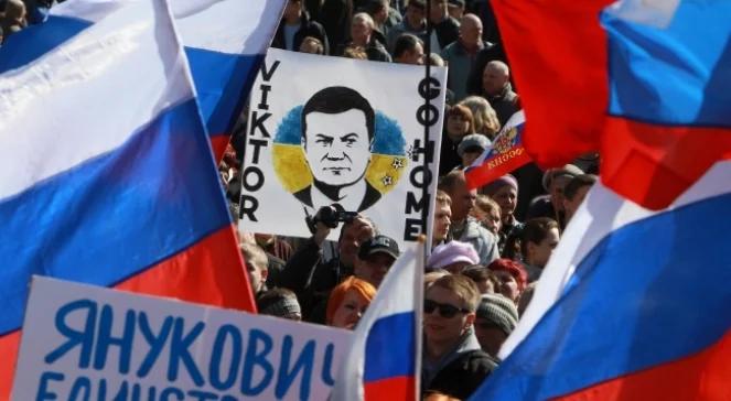 Ukraina: akcje na wschodzie za Rosją i Janukowyczem