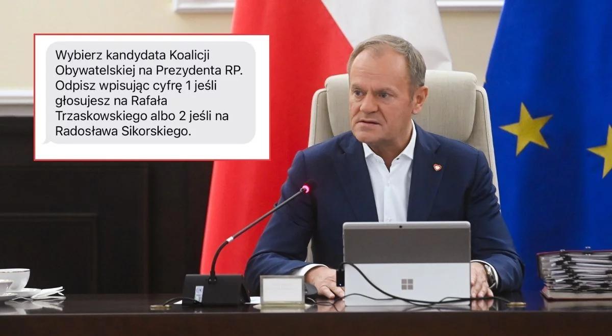 Politycy KO dostają takiego smsa. "Będziemy jak jedna pięść"