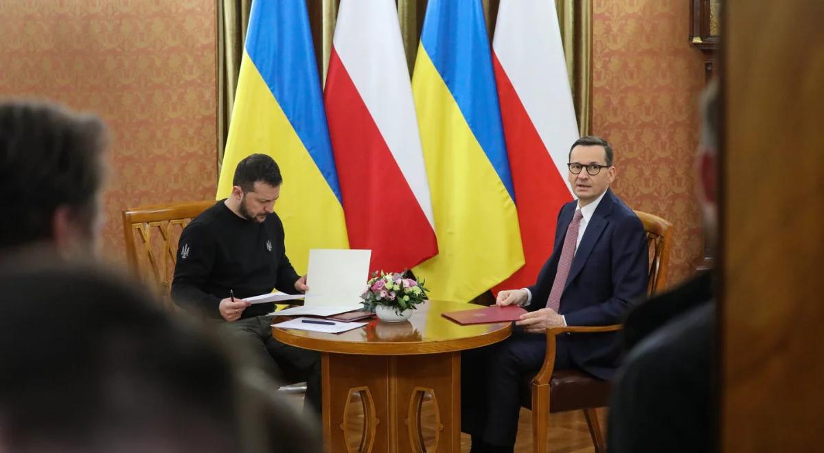 Udział Polski w odbudowie Ukrainy. Prezydent Zełenski podpisał ważne dokumenty w KPRM