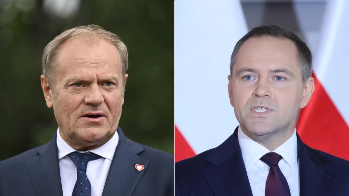 Tusk krytykuje Nawrockiego ws. Ukrainy. "Śmiertelnie niebezpieczne dla Polski"