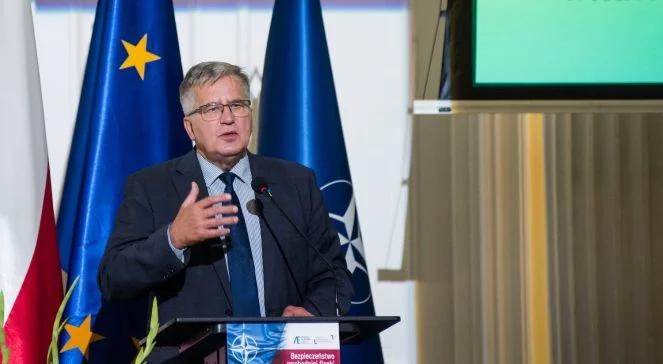 Komorowski nie żałuje próby resetu w relacjach z Rosją. "Była słuszna, ale się nie udała"