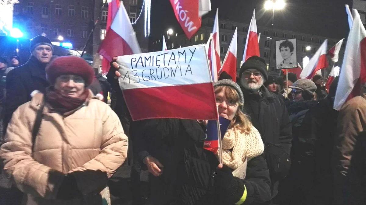 Manifestacja PiS w Warszawie