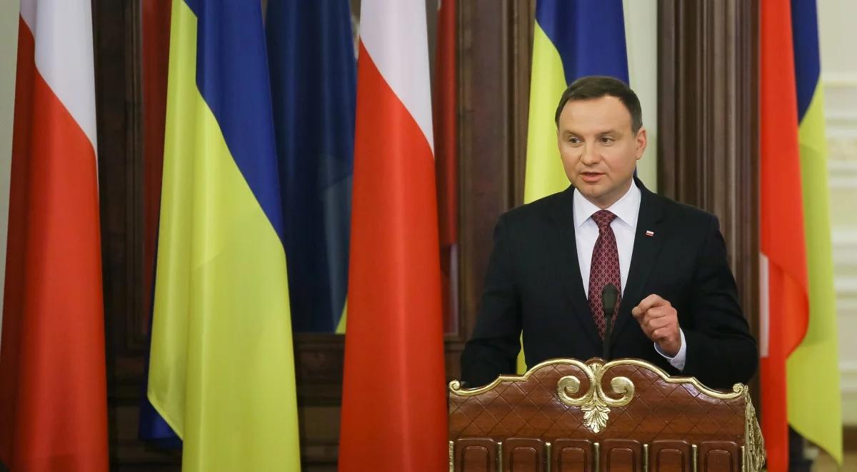 Prezydent Duda w Kijowie. "Chcemy Ukrainy na szczycie NATO w Warszawie"