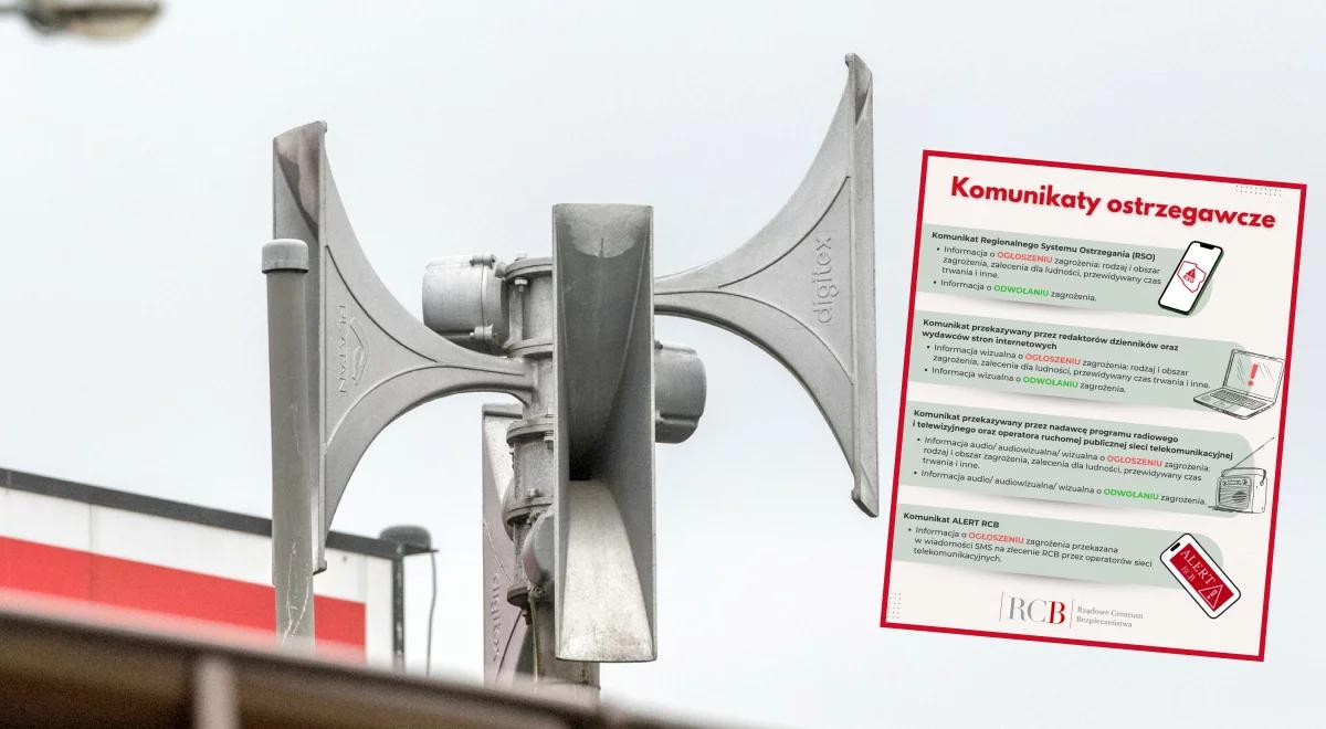 Syreny alarmowe. MSWiA tłumaczy, jak należy reagować