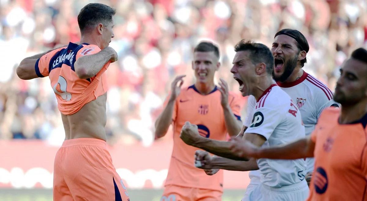 Barcelona rozbita w Sewilli. Lewandowski zmarnował rzut karny