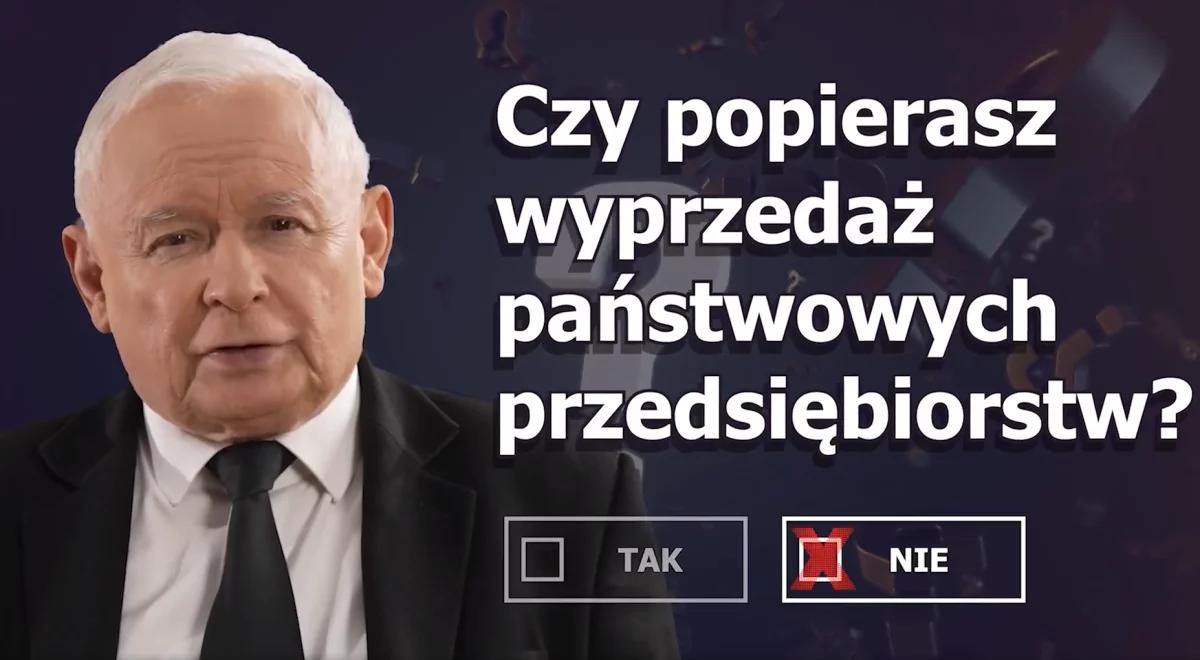 Jarosław Kaczyński ujawnił pierwsze pytanie w referendum. Znamy jego treść