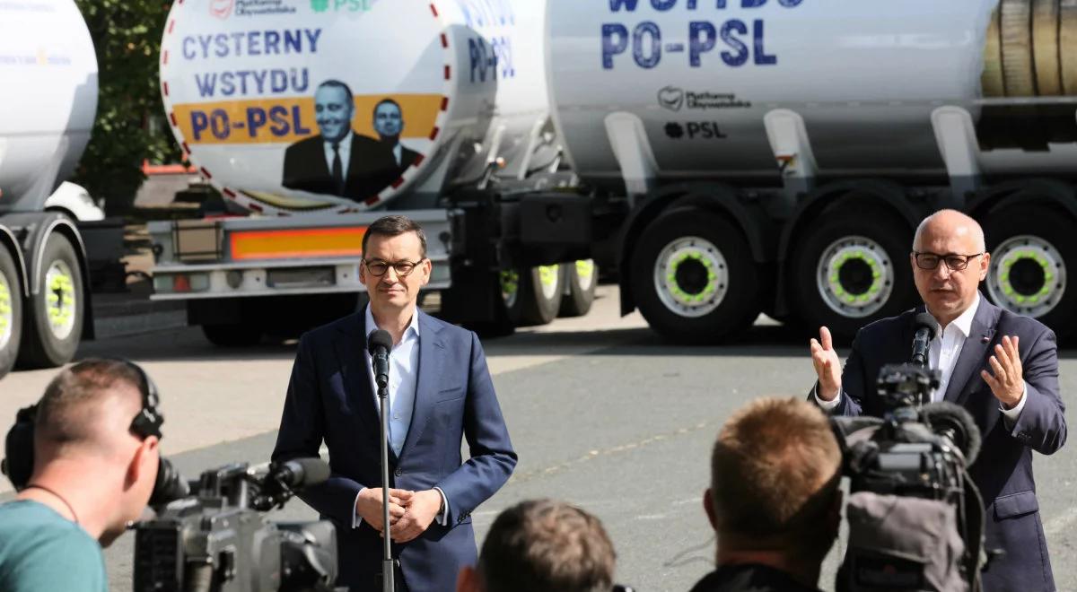 "Cysterny wstydu PO-PSL". Premier: pieniądze wyciekały z budżetu